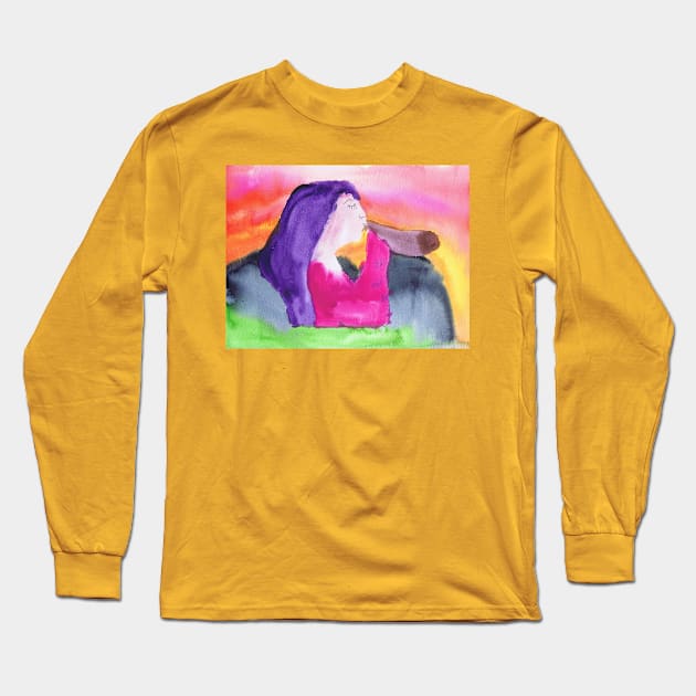 The Shofar Long Sleeve T-Shirt by Rita Winkler